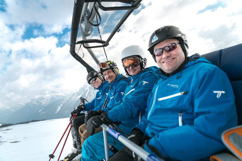 The current SnowTrex executive board: Andreas Rühl, Marc Behrmann, Stefan Willems, Thomas Bartel (from left to right).